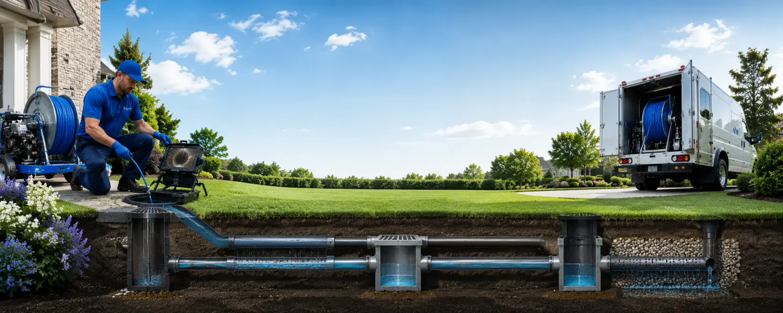 Outdoor drain cleaning information for Bentley, KS